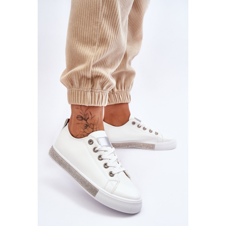 PS1 Niedrige Damen-Sneaker mit Jets Weiß-Silber Demira 2