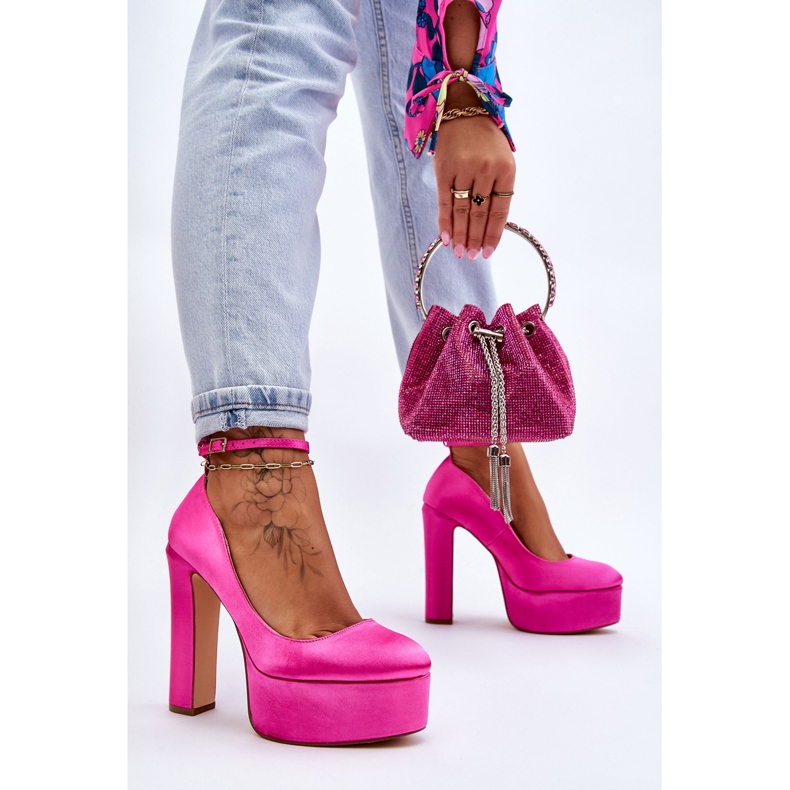 BM Modische High Heel Pumps Fuchsia Hayden rosa 2