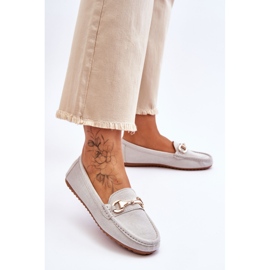 FC3 Klassische Wildleder-Loafer mit grauen Arla-Verzierungen 2