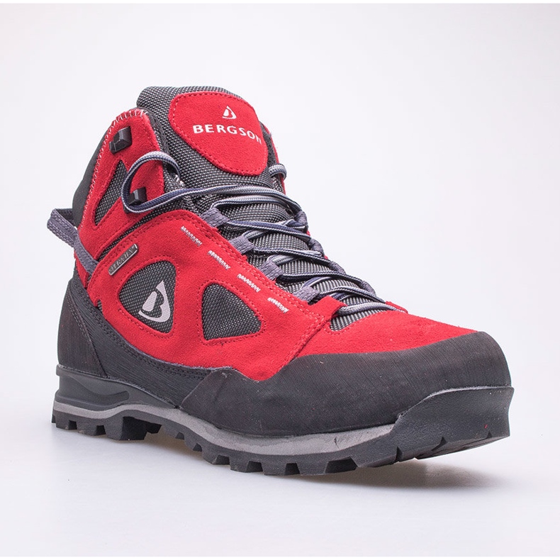 BERGSON Kakka Mid Stx Damen-Trekkingschuhe rot/schwarz 1