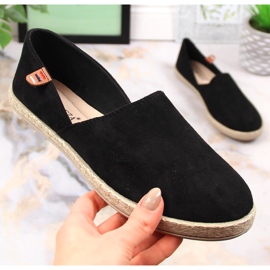 Damen-Espadrilles zum Hineinschlüpfen schwarz Vinceza 34591 1