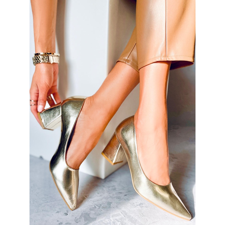 PA1 Althea Gold Pumps mit hohem Absatz golden 2