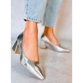 PA1 Althea Silber Pumps mit hohem Absatz 1