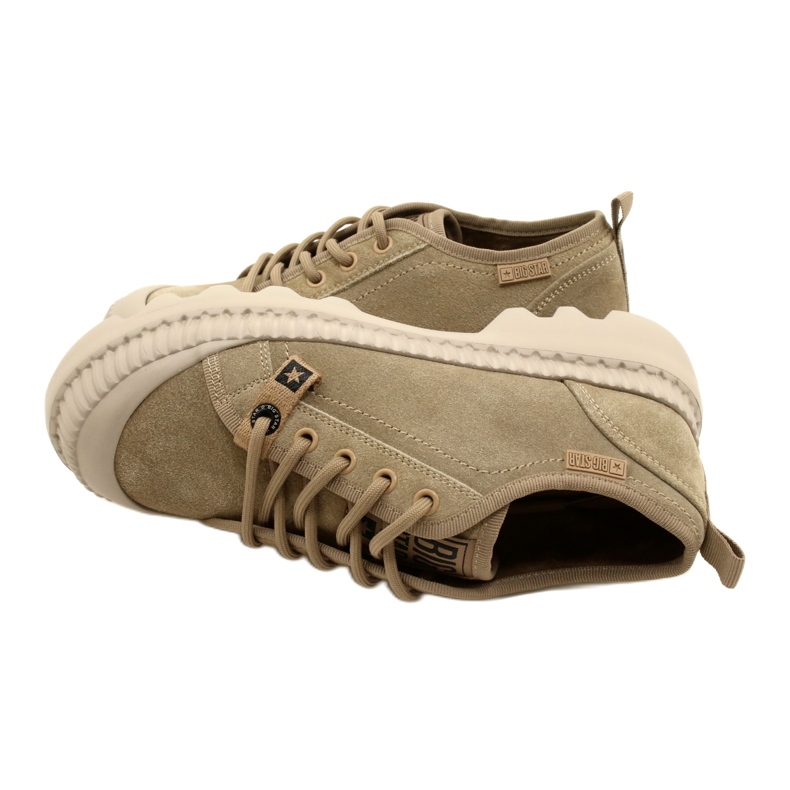 Wildleder Sportschuhe Big Star KK274511 Beige 9