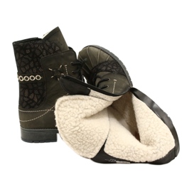 Warme Damen Lederstiefel Maciejka Olive 03961-24 grün 6