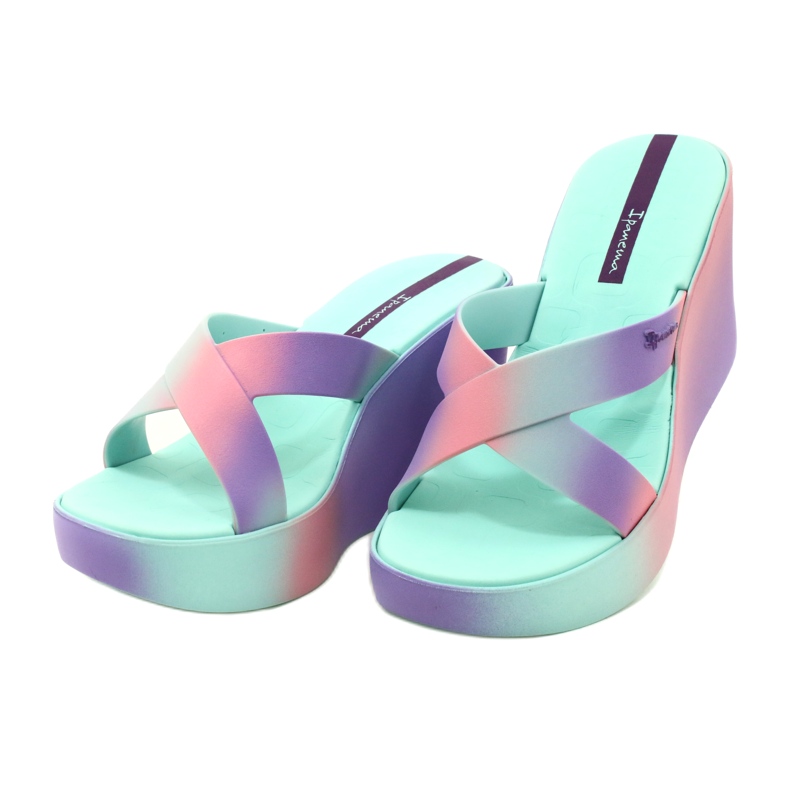 Keilsandalen Ipanema 83423 Colore Fem AI963 Grün/Lila rosa 2