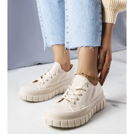 PA1 Beige Plateausneaker von Laverne 1