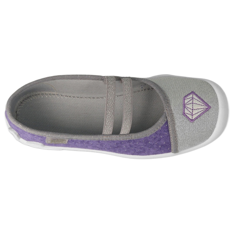Befado Kinderschuhe 116Y314 lila silber 2