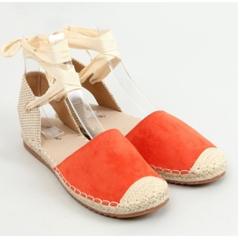 Romina Orange Schnür-Espadrilles 1