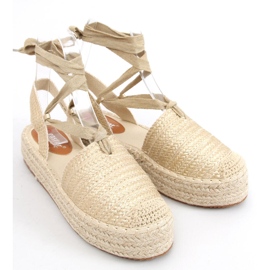 BM Seila Gold Espadrilles Damensandalen golden 1