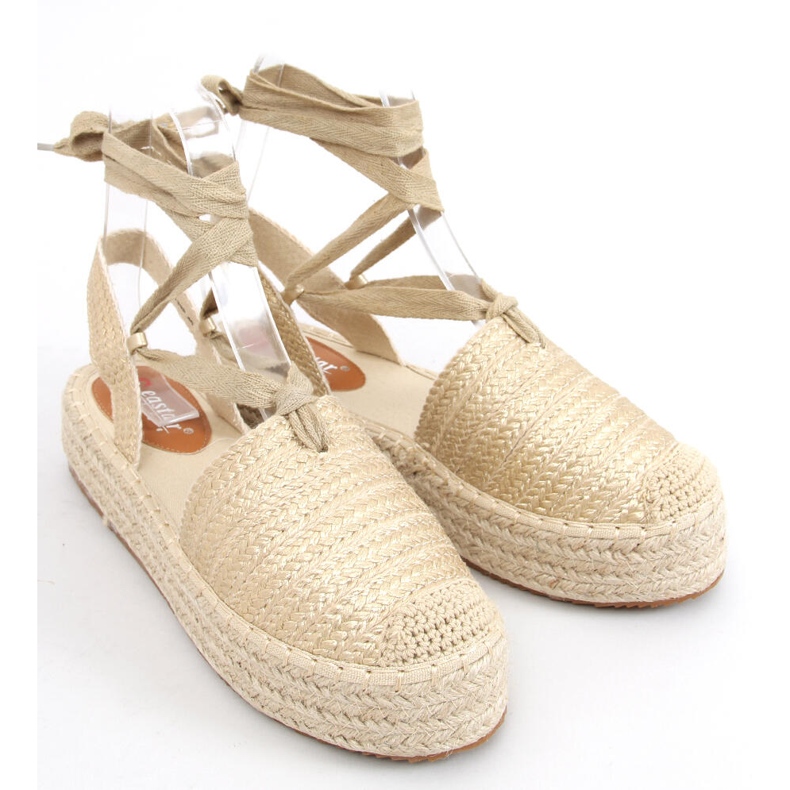 BM Seila Gold Espadrilles Damensandalen golden 1