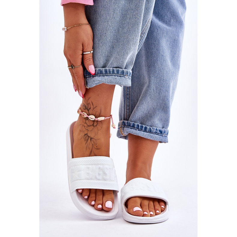 Modische Big Star Damen Hausschuhe LL274A159 Weiß 1