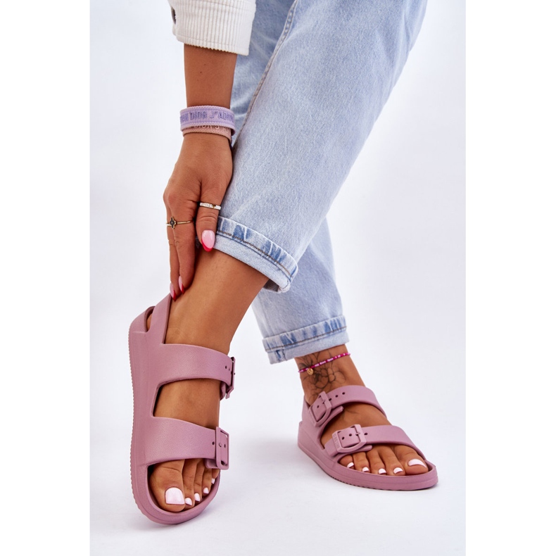 Leichte Damensandalen Big Star LL274744 Lila violett 2