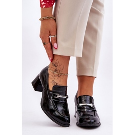 Lemar Bequeme, lackierte schwarze Pumps von Damira 1