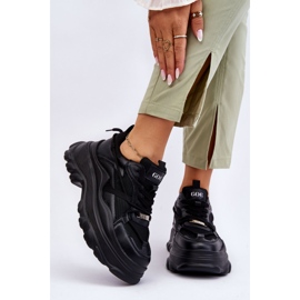 Sportschuhe auf einer massiven Plattform GOE LL2N4030 Schwarz 2