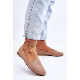 BM Klassische Wildleder-Beige-Nash-Ballerinas 2