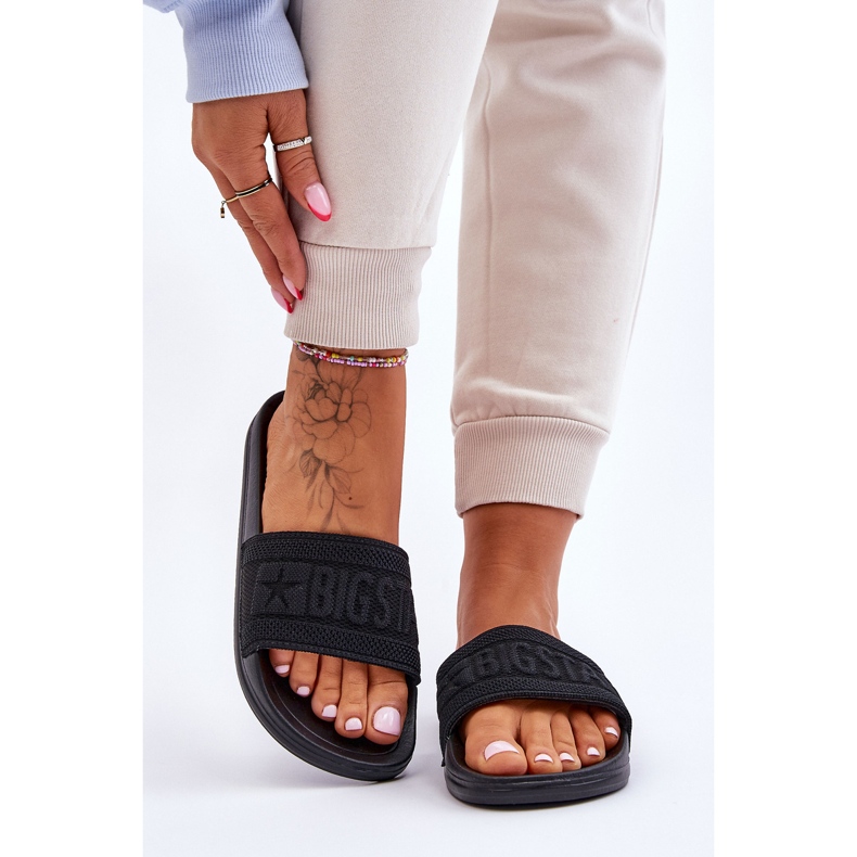 Modische Big Star Damen Hausschuhe LL274A158 Schwarz 1