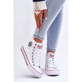 Damen Classic High Top Sneakers Big Star T274026 Weiß 2