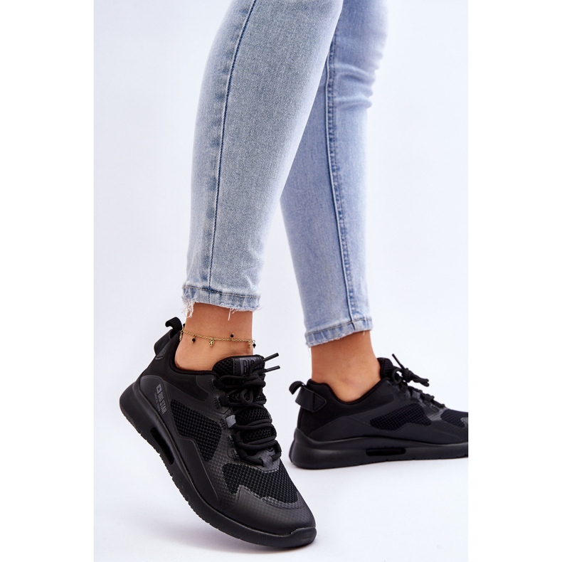 Damen Sportschuhe Turnschuhe Big Star LL274372 Schwarz 2