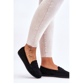 FC3 Klassische Wildlederloafer für Damen Schwarz Ivana 2
