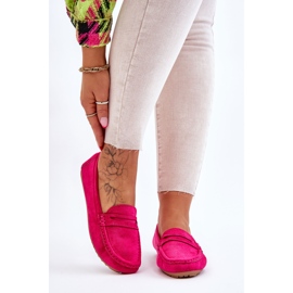 FC3 Klassische Wildlederloafer für Damen Fuchsia Ivana rosa 1