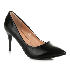Ideal Shoes Schwarze High-Heels 1