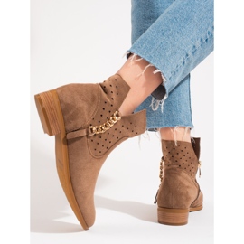 Beige durchbrochene Vinceza-Stiefel für Frühlingsfrauen 2