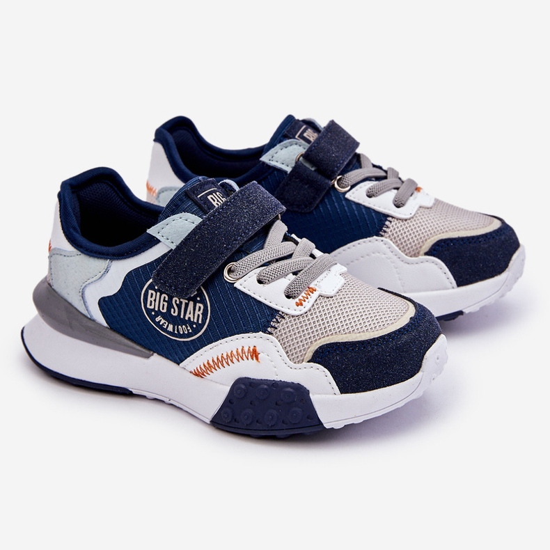 Kinder-Sneaker Memory Foam System Big Star LL374225 Navy blau 1