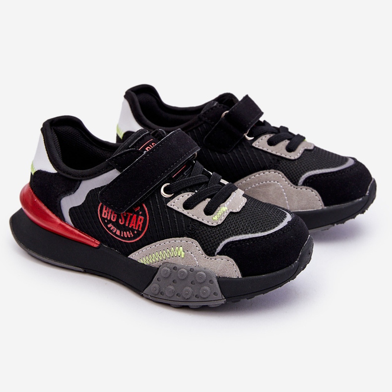 Kinder Sneaker Memory Foam System Big Star LL374224 Schwarz 1