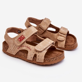 Kinder-Sandalen mit Klettverschluss Big Star LL374140 Beige braun 1