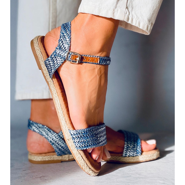 Espadrille-Sandalen von Seiko Blue blau 1