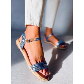 Espadrille-Sandalen von Seiko Blue blau 2