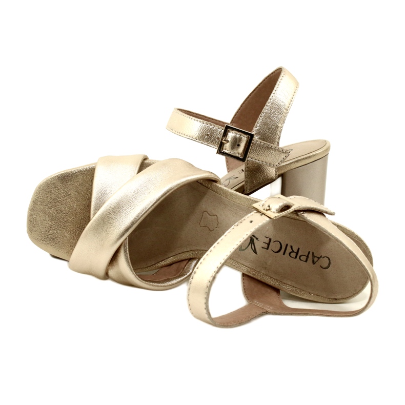 Caprice Damen Sandalen 9-28302-20 969 Gold Metallic golden 5