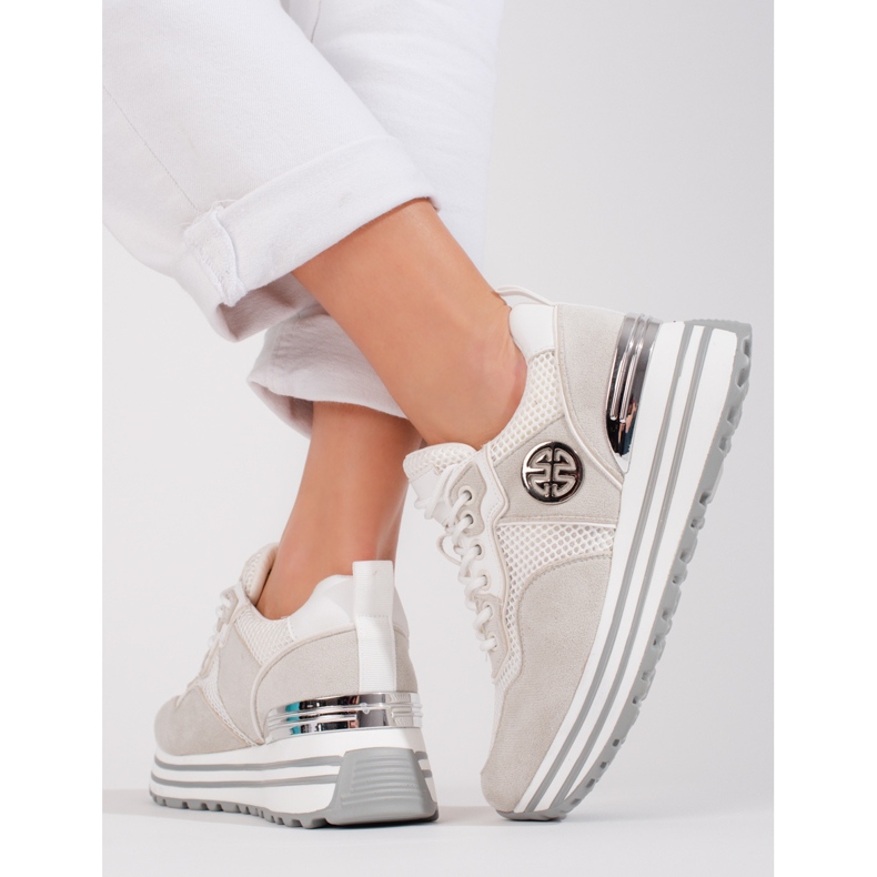 W. Potocki Damen-Schnürsneaker Potocki weiß 2