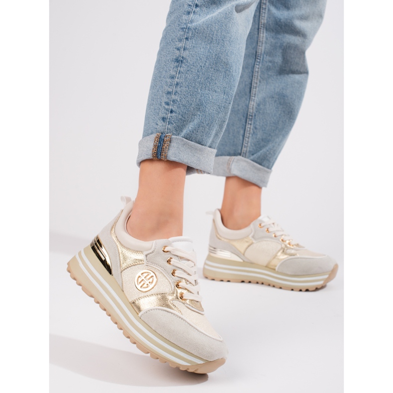 W. Potocki Goldene Turnschuhe für Damen von Potocki 1