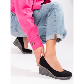 W. Potocki Schwarze Keilpumps für Damen Potocki 2