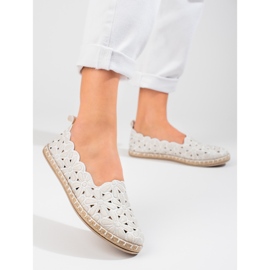 W. Potocki Damen durchbrochene Ballerinas Potocki weiß 1