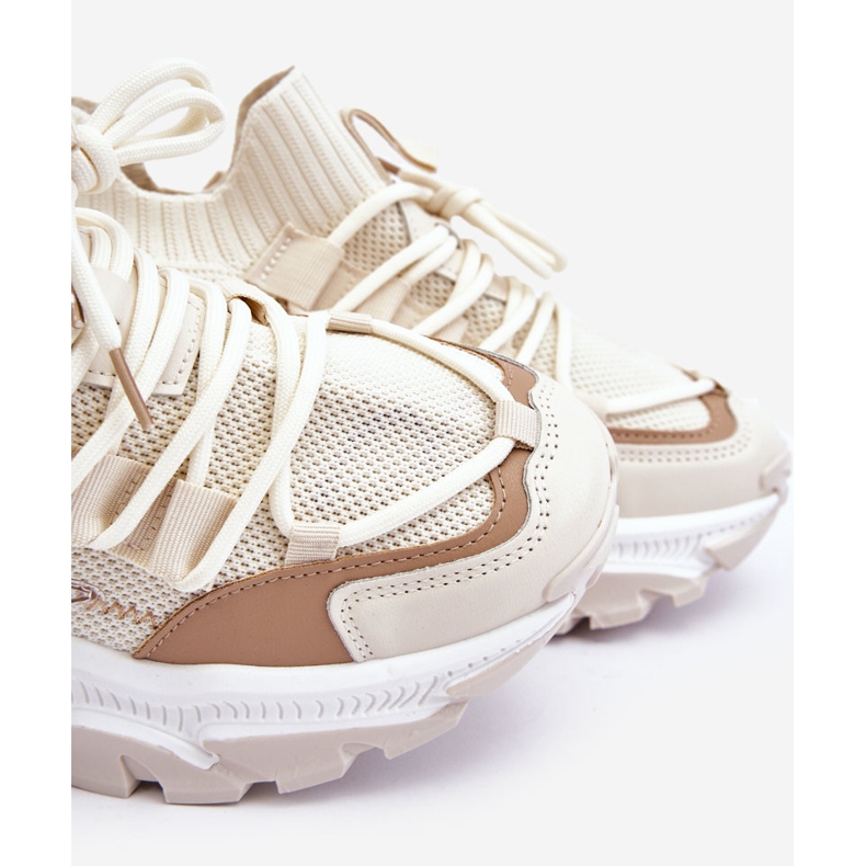 Damen Slip-on Sock Sneakers Beige Keaton 1