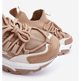 PS1 Slip-On Sock Sneakers für Damen Dunkelbeige Keaton 2