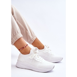 Damen Cross Jeans Slip-On Sneakers LL2R4031C Weiß 7