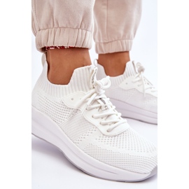 Damen Cross Jeans Slip-On Sneakers LL2R4031C Weiß 6