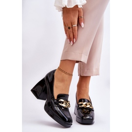 Vinceza Pumps auf massiven Absätzen schwarz Nataly 1