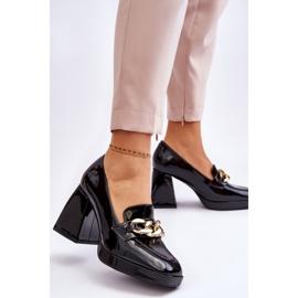 Vinceza Pumps auf massiven Absätzen schwarz Nataly 2