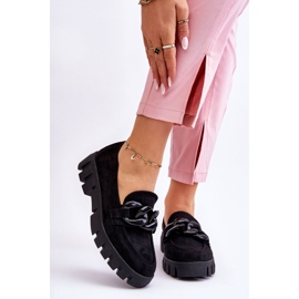 Vinceza Plateau-Loafer aus Wildleder für Damen Schwarz Bennett 1
