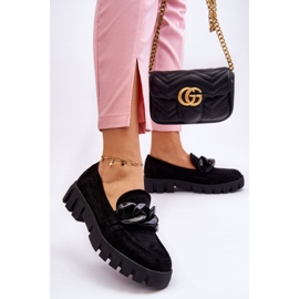 Vinceza Plateau-Loafer aus Wildleder für Damen Schwarz Bennett 2