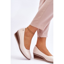 Vinceza Klassische beige Graysen Keilpumps 2