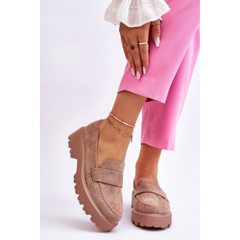 Vinceza Klassische Wildleder-Loafer Loafer Beige Corrin 1