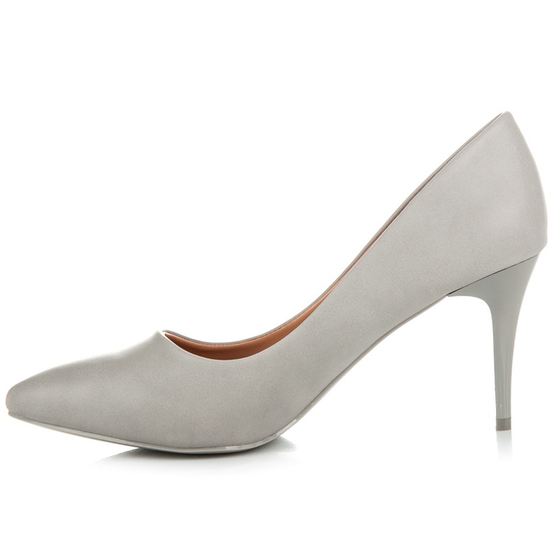 Ideal Shoes Graue High Heels 1