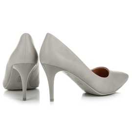 Ideal Shoes Graue High Heels 2