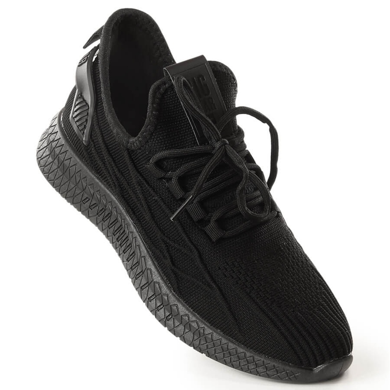 Schwarze Sport-Slipper Big Star LL274711 1